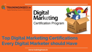 Top Digital Marketing Certifications Every Digital Marketer should Have (1)