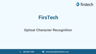 Optical Character Recognition