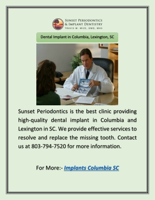 Dental Implant in Columbia, Lexington, SC