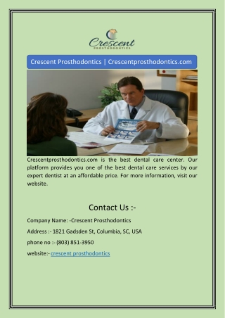 Crescent Prosthodontics | Crescentprosthodontics.com