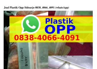 Jual Plastik Opp Sidoarjo Ô8ᣮ8·4ÔϬϬ·4Ôᑫl(WA)