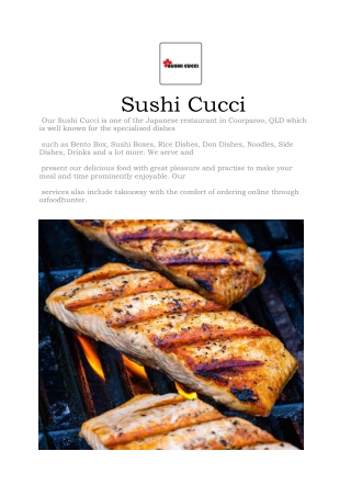 5% OFF - Sushi Cucci Menu - Japanese takeaway Coorparoo, QLD