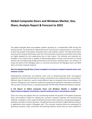 Global Composite Doors and Windows Market (2)