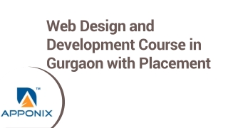 Web Design and Development Course in Gurgaon with Placement