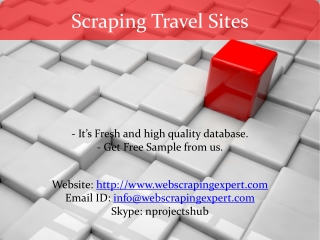 Scraping Travel Sites