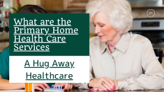 What are the Primary Home Health Care Services