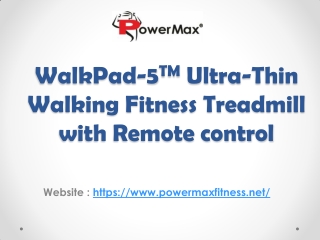 WalkPad-5TM Ultra-Thin Walking Fitness Treadmill with Remote control