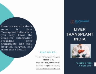 Get All Information at Liver Transplant India