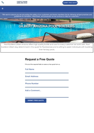 Pool contractors gilbert az PDF