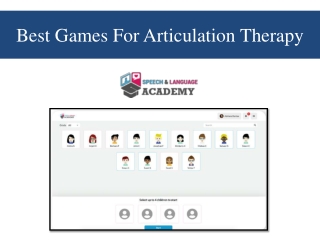 Best Games For Articulation Therapy