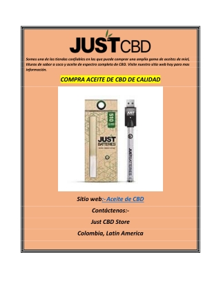 COMPRA ACEITE DE CBD DE CALIDAD