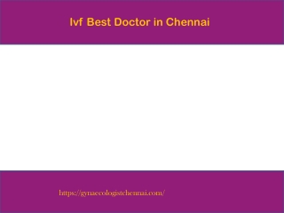 Ivf Best Doctor in Chennai