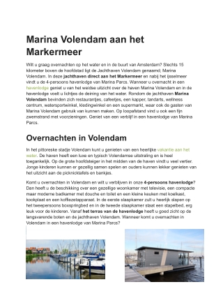 Marina Volendam
