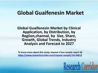 Global-Guaifenesin-Market