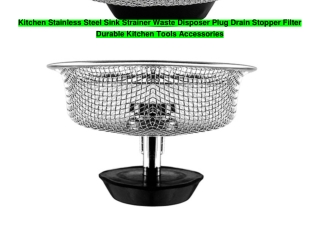 Kitchen Stainless Steel Sink Strainer Waste Disposer Plug Drain Stopper Filter Durable Kitchen Tools Accessories