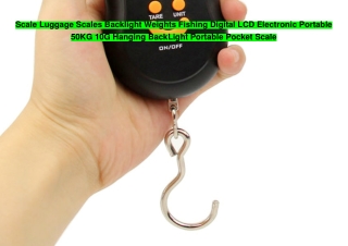 Scale Luggage Scales Backlight Weights Fishing Digital LCD Electronic Portable 50KG 10G Hanging BackLight Portable Pocke