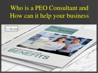 Who is a PEO Consultant and How can it help your business