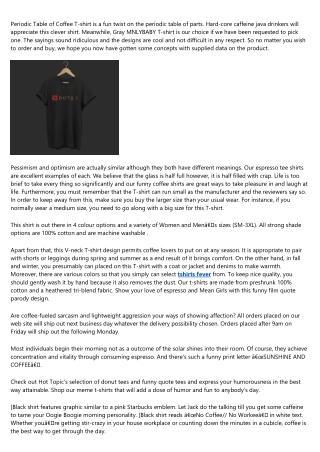 Espresso Shirt