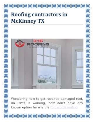 Roofing contractors in mckinney tx