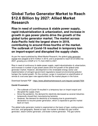 Turbo Generator Market