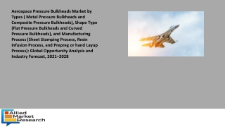 Aerospace Pressure Bulkheads Market