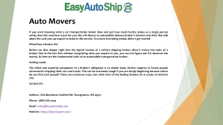 Auto Transport Carriers