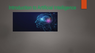 Introduction to Artificial Intelligence