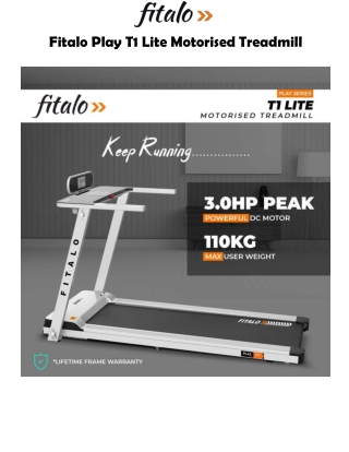 Fitalo Play T1 Lite Treadmill