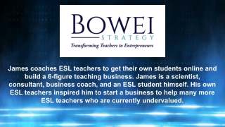 ESL Teaching Course Online - Bowei Strategy