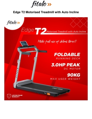 Fitalo Edge T2 Treadmill