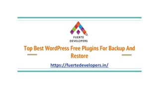 Top Best WordPress Free Plugins For Backup And Restore