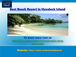 Best Beach Resort in Havelock Island