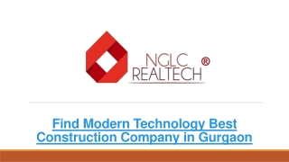 Find Modern Technology Best Construction Company in Gurgaon
