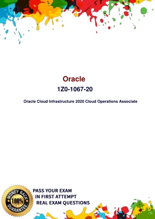 Oracle 1Z0-1067-20 Dumps – 1Z0-1067-20 dumps PDF - Dumpsforsure.com