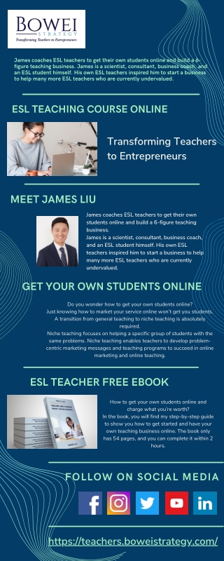 ESL TEACHING COURSE ONLINE