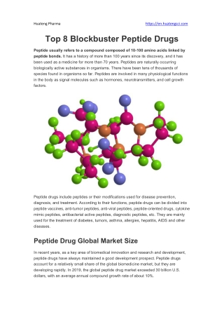 Top 8 Blockbuster Peptide Drugs