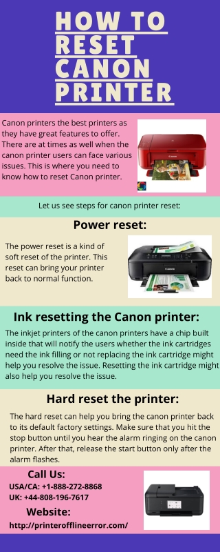 Guide To Reset Canon Printer