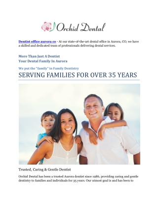 Dentist office aurora co