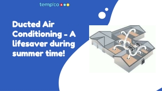 Ducted air conditioning Tempco