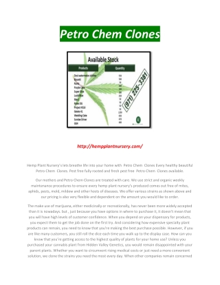 Petro chem clone in San Jose