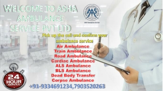 Hire Air Ambulance Service with ICU-setup bed-2-bed service |ASHA