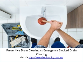 Preventive Drain Clearing vs Emergency Blocked Drain Clearing