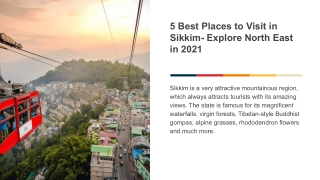 5 Best Places to Visit in Sikkim- Explore North East in 2021