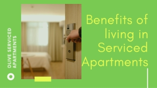 Advantages of living in a Serviced Apartment