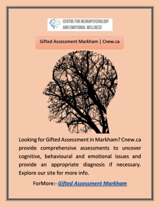 Gifted Assessment Markham | Cnew.ca