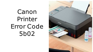 Canon Printer Error Code 5b02