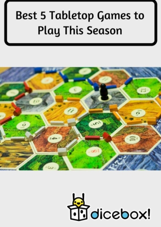 Best 5 Tabletop Games to Play This Season
