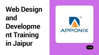 Web Design and Development Training in Jaipur