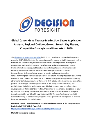 Global Cancer Gene Therapy Market.docx