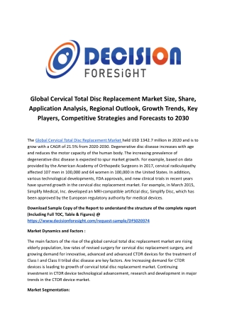 Global Cervical Total Disc Replacement Market.docx